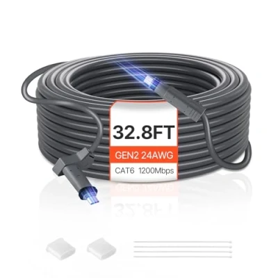 Abbildung von VEVOR Starlink Standardkabel Gen 2 Satelliten V2 Verlängerungskabel 10m 24 AWG