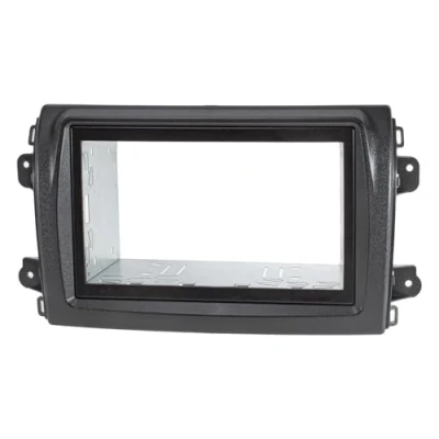 Abbildung von tomzz Audio 2414 101 6 Doppel DIN Radioblende kompatibel mit FIAT Ducato Serie 8 ab 2021 schwarz für Fzg. Radiovorbereitung Einbaukit