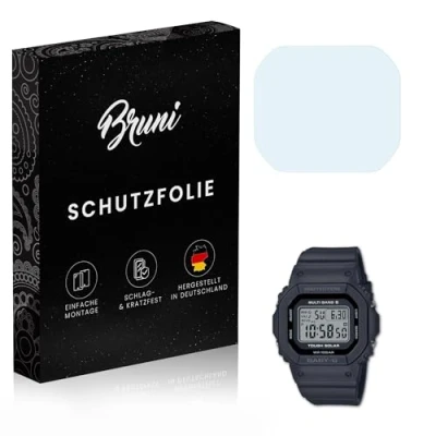 Abbildung von Bruni Schutzfolie kompatibel mit Casio BGD 5650 1 Folie, glasklare Displayschutzfolie (2X)