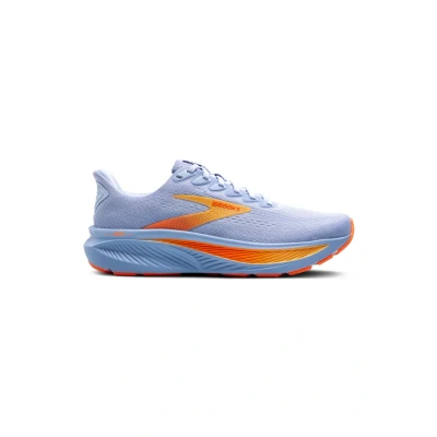 Abbildung von Brooks Ghost 17 Neutral Damen Laufschuh, Blaureiher/Weiß/Orange, 38.5 EU