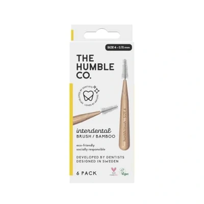 Abbildung von Humble Interdentalbürste Bambus Gr. 4 (0,7 mm) gelb 6 Bürsten
