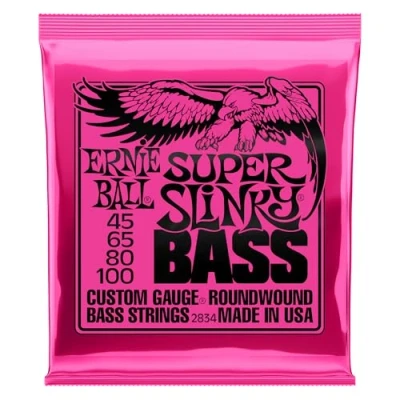 Abbildung von Ernie Ball Super Slinky Nickel Wound E Bass Saiten, Stärke 45 100