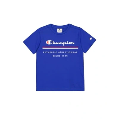 Abbildung von Champion Graphic Crewneck Unisex Tshirt print für Kinder, Größe: 162/167, Blue