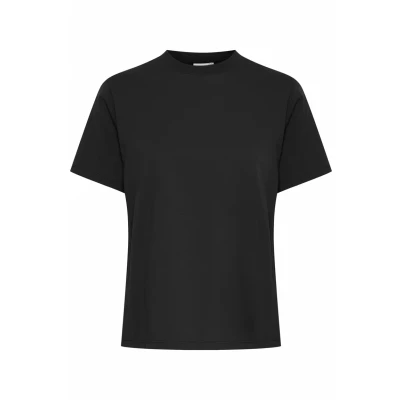 Abbildung von ICHI Ihpalmer Loose SS Tshirt basic, Damen, Größe: Large, Black