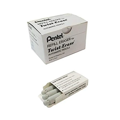 Abbildung von 12 x Pentel Ersatzradierer für Twist Erase VE=3 Stück