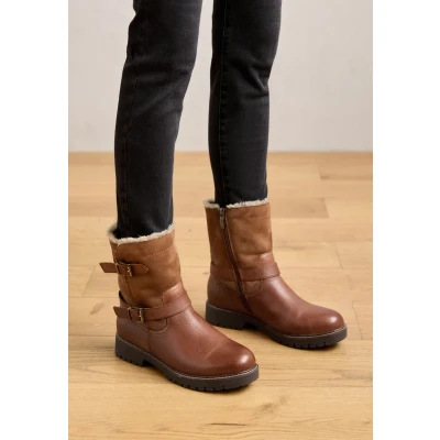 Abbildung von Tamaris Cowboy/Bikerstiefelette, Damen, Größe: 37, Cognac Schuhe