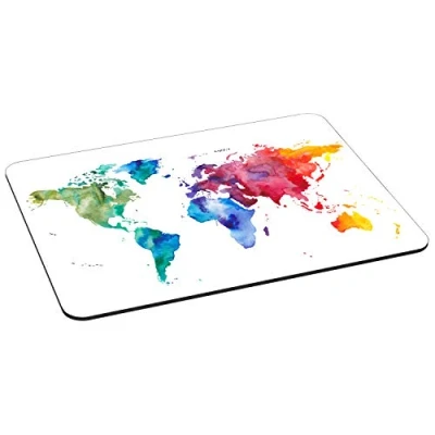 Abbildung von Pedea Gaming und Office Mauspad 350 x 260 mm mit Vernähten Rändern Rutschfester Unterseite, Color World 35 26 cm
