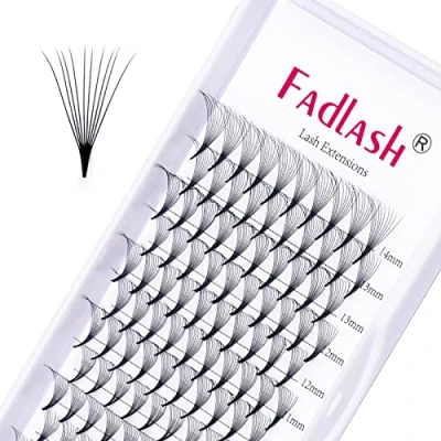 Abbildung von Volumen Wimpern 10D 0.07mm D Curl 8 14mm Mixed Tray Extensions Künstliche natürlich dauerhaft Lashes