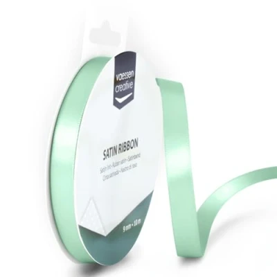 Abbildung von Vaessen Creative Satinband 9mmx10m Pastell Grün