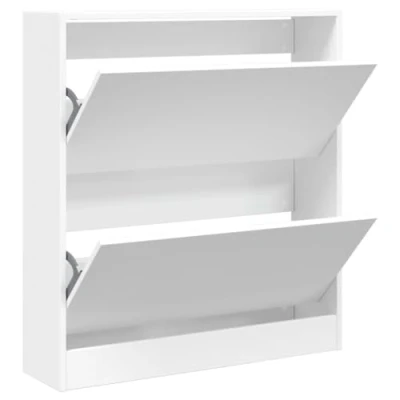 Abbildung von vidaXL Schuhschrank Weiß 80x21x87,5 cm Holzwerkstoff