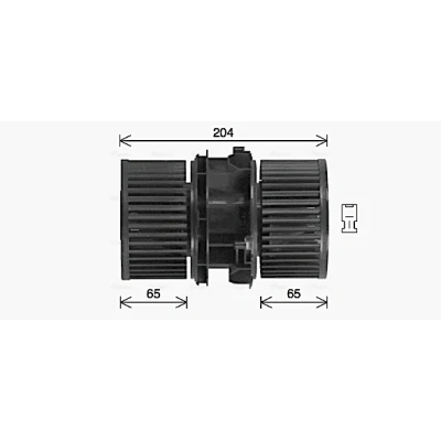 Abbildung von PRASCO RT8666 Elektromotor, Innenraumgebläse 12