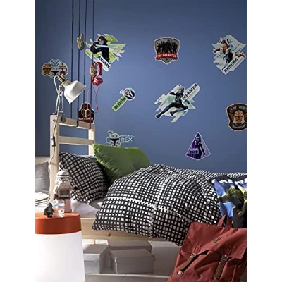 Abbildung von Komar Wandtattoo &quot;Clone Wars Badges&quot;, (10 St.), 100x70 cm (Breite x Höhe), selbstklebendes