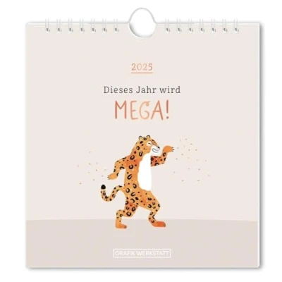 Abbildung von Postkartenkalender 2025 Dieses Jahr wird mega!: