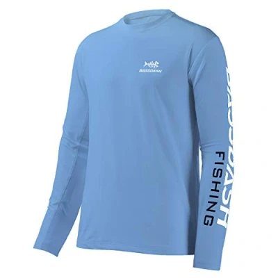 Abbildung von Bassdash Angeln T Shirt Fishing Langarm Wasser UPF 50+ Rashguard Angelbekleidung UV Sonnenschutz