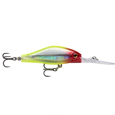 Abbildung von Rapala Shadow Rap Jack Deep Angelköder Angelzubehör Süßwasser Spinnköder für Fried und Raubfische Hergestellt in Estland Lauftiefe 3m Fischköder 5cm, 5.7g Clown