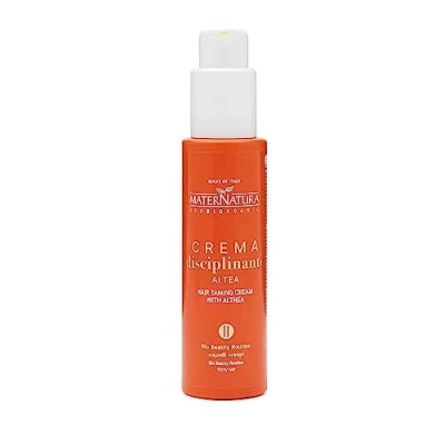 Abbildung von Maternatura, Disziplinierende Haarcreme mit Eibisch, Schutz vor Feuchtigkeit für diszipliniertes, glänzendes und genährtes Haar, Bio Beauty Routine krauses Made in Italy 100 ml