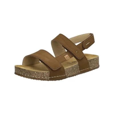 Abbildung von Josef Seibel Damen Sandaletten Hannah 02, Frauen Sandalen,Weite G (Normal),Freizeitschuhe,offene Schuhe,Strandschuhe,Castagne,42 EU