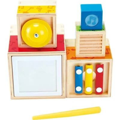 Abbildung von Hape Spielzeug Musikinstrument Musik Stapelwürfel
