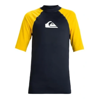 Abbildung von Quiksilver Jungen Everyday UPF50 SS Youth T Shirt, Dark Navy/SOLAR Power, 14