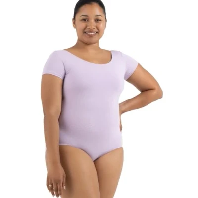 Abbildung von Capezio Klassischer Damen Tanzanzug, kurzärmelig Violett Medium