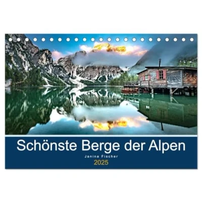 Abbildung von Schönste Berge der Alpen (Tischkalender 2025 DIN A5 quer), CALVENDO Monatskalender