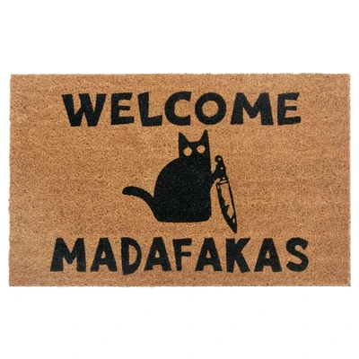 Abbildung von Fußmatte Mix Mats Kokos Welcome Madafakas, HANSE Home, rechteckig, Höhe: 15 mm, Kokos, Schmutzfangmatte, Outdoor, Rutschfest, Innen, Kokosmatte, Flur
