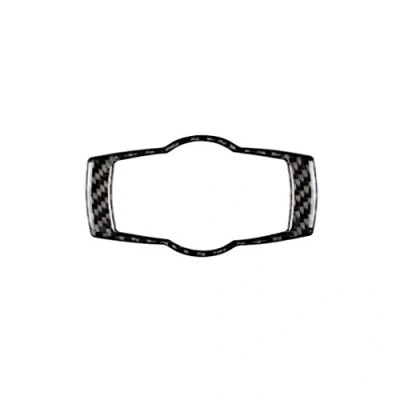 Abbildung von Auto Interieurleisten Passend for BMW 3er E90 E92 E93 Kohlefaser Scheinwerferschalter Knopf Rahmenabdeckung Verkleidung Autoinnenausstattung Interieur Dekor Carbon(Black Color)