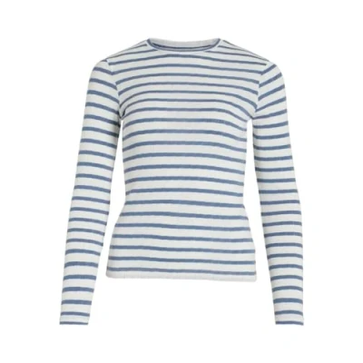 Abbildung von VILA MIT Gestreiftes Langarmshirt, Damen, Größe: Medium, Cloud dancer
