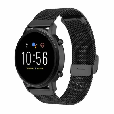 Abbildung von Garmin Venu 2 &amp; 3 Milanaise Armband mit Clipverschluss Schwarz