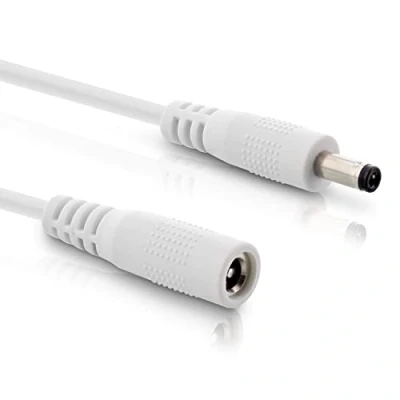 Abbildung von InLine DC Verlängerungskabel, Universal Netzteil Verlängerungskabel für LED Streifen, Überwachungskameras, Drucker, Router, Switches uvm., Stecker/Buchse 5,5 x 2,1mm, weiß, 2m