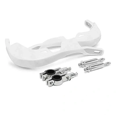 Abbildung von Motorrad Handschutz,Handguards Handprotektoren Universal für 22 mm 28 Lenker Sur Ron Dirt Bike MX Racing ATV Quad Weiß