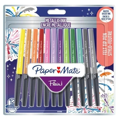 Abbildung von PAPER MATE Faserschreiber Flair 12er METALLIC M 0.7 mm Blister