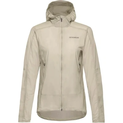 Abbildung von GOREWEAR Fernflow Hooded Windbreaker Womens Damen (Beige M Größe)
