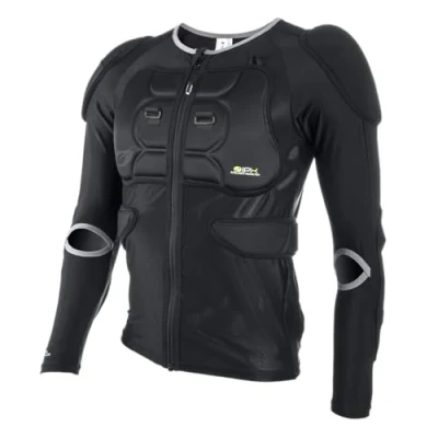 Abbildung von O&#039;NEAL Protektoren Jacke Motocross Enduro Motorrad 4 Wege Stretch Mesh/Lycra, mit Polyurethan Schaum, Polsterung aus Bioschaumstoff BP Protektor Jacket Erwachsene Schwarz Größe L