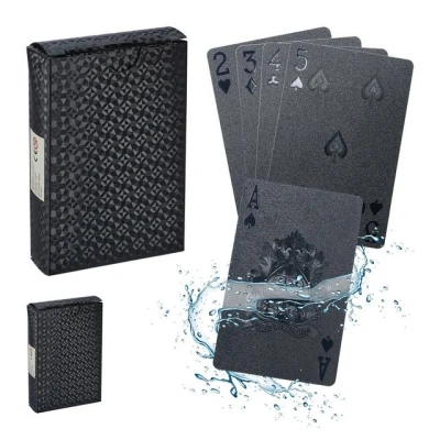 Abbildung von relaxdays Spiel, Poker Wasserfeste Pokerkarten 2 Decks