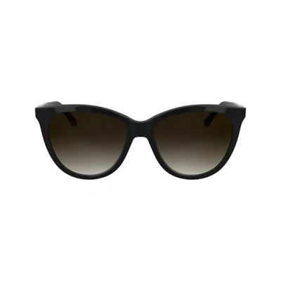 Abbildung von Calvin Klein Damen CK25508S 001 Gläser SONNENBRILLEN Acetat Schwarz Schmetterling Normal