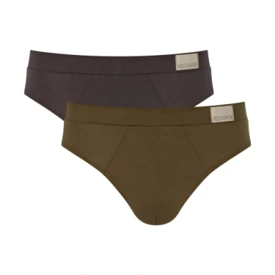 Abbildung von Sloggi Herren GO Natural Brief C2P, Brown Dark Combination, S