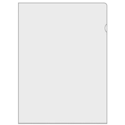 Abbildung von VELOFLEX 4548000 Aktenhüllen, DIN A4, starke Weich PVC Folie 180my, rechts und oben offen, glasklar, 50 Stück