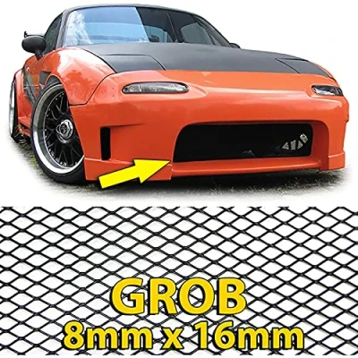 Abbildung von Alu Gitter Renngitter Wabengitter Racegitter 130X30cm schwarz grob