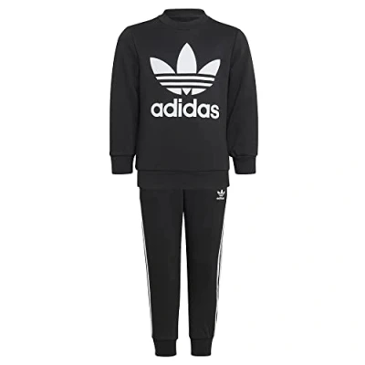 Abbildung von adidas Originals CREW Unisex SET Trainingsanzug für Kinder, Größe: 110, Black/white