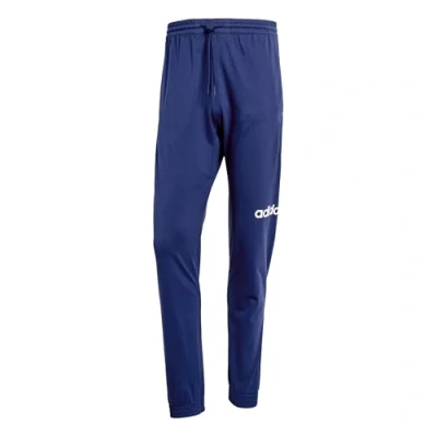 Abbildung von adidas Herren Essentials LINEAR Single Jersey Pant, Dark Blue/White, XS