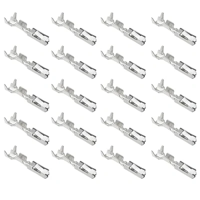 Abbildung von ECSiNG 50 Stück Mikro Timer Crimpkontakt N90764701 kompatibel mit VW Verkabelung Crimp Reparaturklemmen Pins 0,50 mm² 0,75 33 0177 Modell