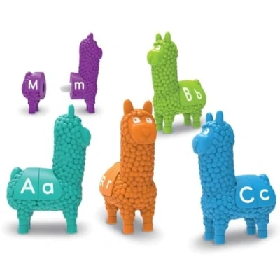 Abbildung von Learning Resources Figuren zum Lernen von Buchstaben und Farben Llamas