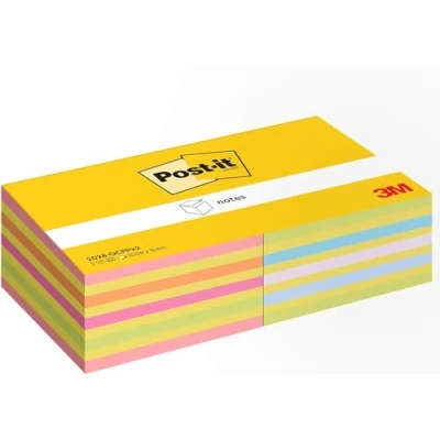 Abbildung von Post It 2028 OCPPX2 Klebezettel Quadratisch Blau Grün Orange Pink 450 Blätter Selbstklebend (2028 OCPPX2)