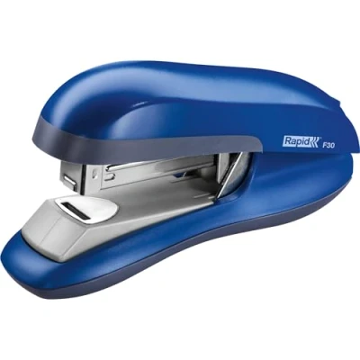 Abbildung von Rapid 23256501 Flachheftgerät (30 Blatt, ABS Kunststoff, Metall, Gummiboden, F30) blau