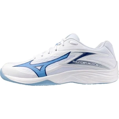 Abbildung von Mizuno THUNDER BLADE Z Volleyballschuhe Weiß/BellwetherBlau/BelAirBlu Damen/Herren Grösse 38