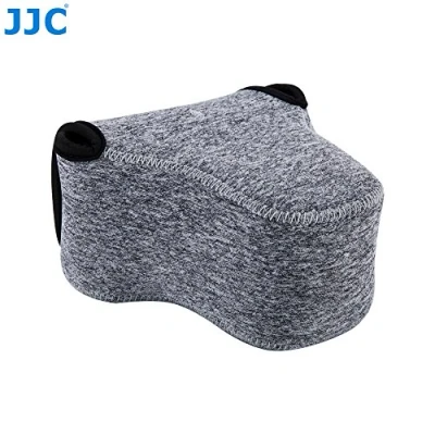 Abbildung von JJC Ultraleichte Neopren Kameratasche für Fujifilm X t10, t20, A1, a2, a3, M1 + 16 50 mm Objektiv/Olympus e m10ii, m5ii 14 42 II Objektiv, Olympus pl8 12 Objektiv