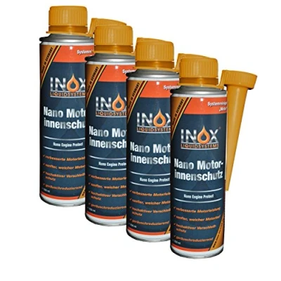 Abbildung von INOX® Nano Motorinnenschutz Additiv, 4 x 250ml Motorinnenversiegelung verhindert Verschleiß für alle Benzin und Dieselmotoren