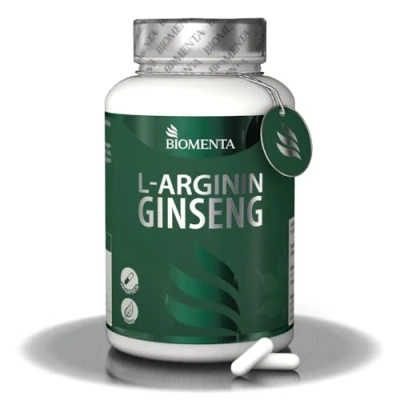 Abbildung von BIOMENTA Arginin + Ginseng Kapseln, 180,00 St., 237.6 g