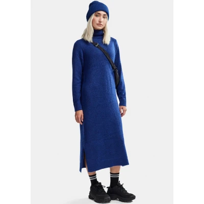 Abbildung von Pieces Juliana Rollneck Strickkleid, Damen, Größe: Small, Bellwether blue
